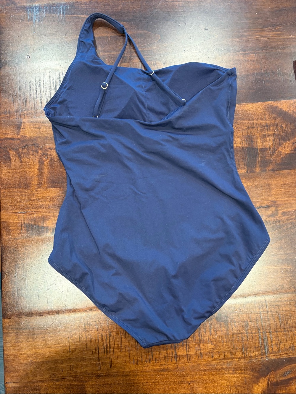 Andie One-Shoulder One-Piece Swimsuit in Navy - Picture 2 of 3